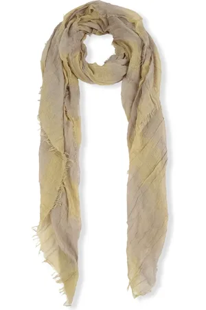 Cortana Akcesoria, Kobieta, Żółty, ONE SIZE, Kaszmir, Jasnożółty Foulard w Paski