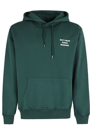 Drôle de Monsieur Bluzy, Mężczyzna, Zielony, M, Bluza z kapturem Slogan