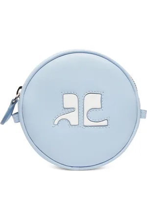Courrèges Torebki, Kobieta, Niebieski, ONE SIZE, Skóra, Circle Bag Re-Edition