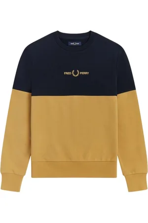 Fred Perry Bluzy, Mężczyzna, Wielobarwność, M, Bawełna, Kolorowa bluza dresowa z haftowanym logo