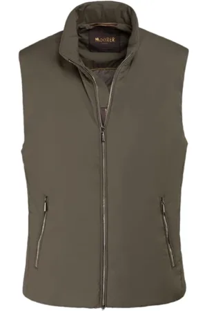 MOORER Kurtki, Mężczyzna, Zielony, 3XL, Kamizelka z linii Acqua z parasolami