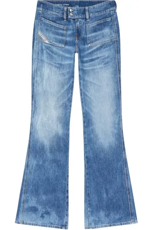 Diesel Jeansy, Kobieta, Niebieski, W28, Bawełna, D-Hush Flared Jeansy