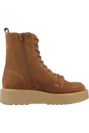 Geox Buty, Kobieta, brązowy, 38 EU, Stylowe Buty na Sznurowadła dla Kobiet