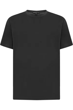 James Perse Koszulki, Mężczyzna, Czarny, S, T-shirt z węglowej bawełny z okrągłym dekoltem