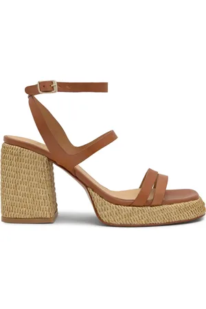Castaner Buty, Kobieta, brązowy, 39 EU, Sandały Z Obcasem 10 CM