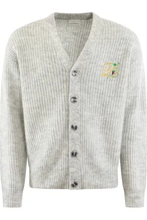 Drôle de Monsieur Swetry, Mężczyzna, Szary, S, Wełna, Le Cardigan D Raisin