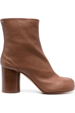 Maison Margiela Buty, Kobieta, brązowy, 38 EU, Skóra, Botki Tabi Toe