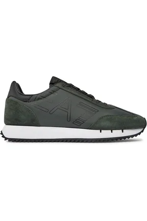 EA7 Buty, Mężczyzna, Czarny, 38 1/2 EU, Skóra, Casual Sneakers