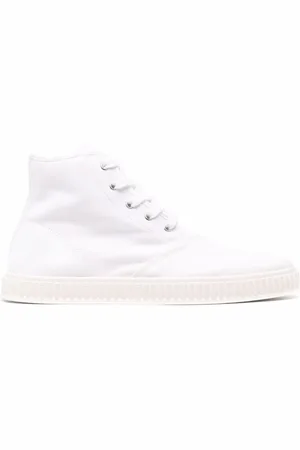 Maison Margiela Buty, Mężczyzna, Biały, 43 EU, Numbers Logo Hi-Top Sneakers