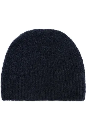 DRIES VAN NOTEN Akcesoria, Mężczyzna, Niebieski, ONE SIZE, Granatowa czapka M.k.
