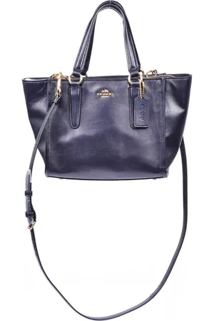 Coach Torebki, Kobieta, Niebieski, ONE SIZE, Skóra, Niebieska skórzana torba crossbody