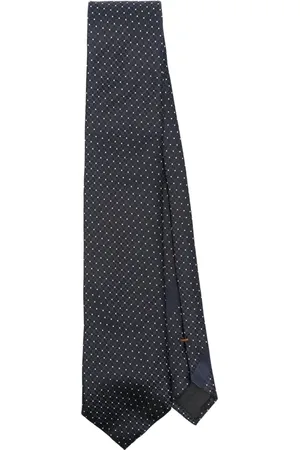 Ermenegildo Zegna Akcesoria, Mężczyzna, Niebieski, ONE SIZE, Jedwabny krawat