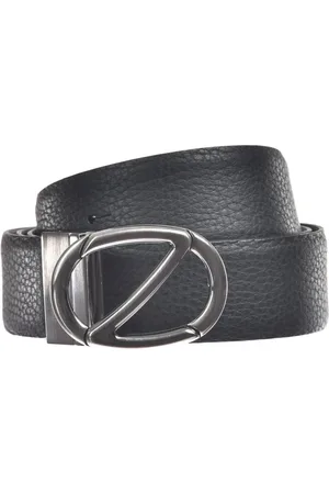 Ermenegildo Zegna Akcesoria, Mężczyzna, Czarny, 105 CM, Skóra, Stylowy pasek