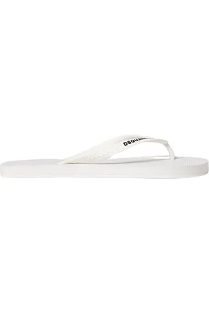 Dsquared2 Buty, Mężczyzna, Biały, 44 EU, Klapki Flip Flop