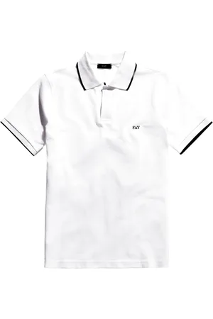 FAY Koszulki, Mężczyzna, Biały, 2XL, Bawełna, Elastyczna Koszulka Polo Country Club