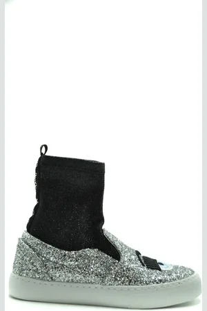 Chiara Ferragni Buty, Kobieta, Szary, 40 EU, Wysokie Sneakersy