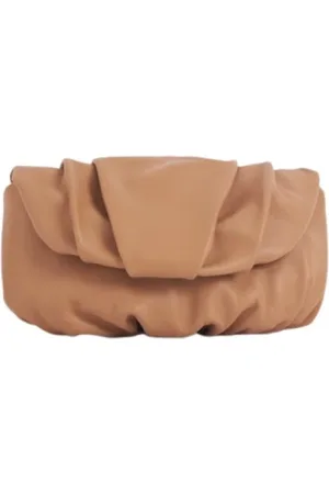 MALABABA Torebki, Kobieta, Beżowy, ONE SIZE, Ręcznie robiona skórzana kopertówka