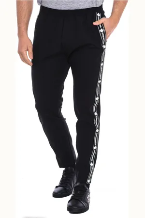 Dsquared2 Spodnie, Mężczyzna, Czarny, XS, Wełna, Sportowe spodnie dresowe z mieszanki wełny