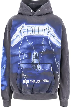 Represent Bluzy, Mężczyzna, Wielobarwność, M, Bawełna, Bluza z kapturem Metallica z bawełnianym nadrukiem