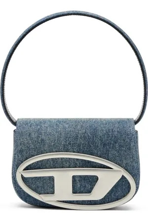 Diesel Torebki, Kobieta, Niebieski, ONE SIZE, Denim, Kultowa Torba na Ramię