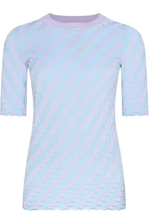 Sportmax Swetry, Kobieta, Wielobarwność, S, Wielokolorowa koszulka T-shirt dla aktywnego stylu życia