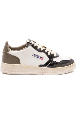 Autry Buty, Mężczyzna, Wielobarwność, 40 EU, Skóra, Wielokolorowe sneakersy z haftowanymi detalami