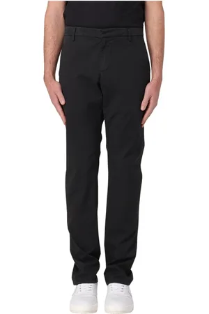 Dondup Spodnie, Mężczyzna, Czarny, W29, Spodnie Slim Fit Gaubert