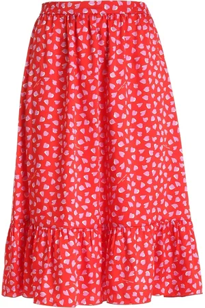 Marc Jacobs Spódnice, Kobieta, Czerwony, S, Poliester, The Ruffle Skirt