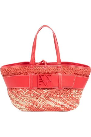 Armani Exchange Torebki, Kobieta, Czerwony, ONE SIZE, Torebka Multikolor z Zamkiem i Logo
