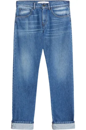 Max Mara Jeansy, Kobieta, Niebieski, L, Bawełna, Jeansyy Straight
