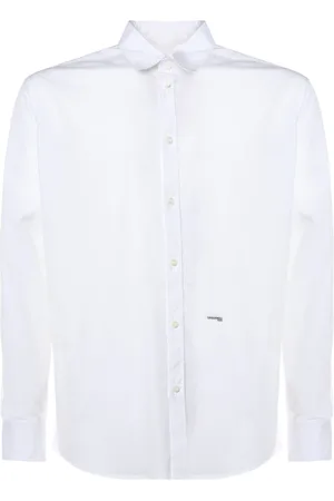 Dsquared2 Koszule, Mężczyzna, Biały, L, Bawełna, Biała koszula