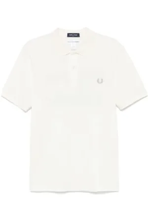 Comme des Garçons Koszulki, Mężczyzna, Biały, XL, Bawełna, Dzianinowy T-shirt Polo