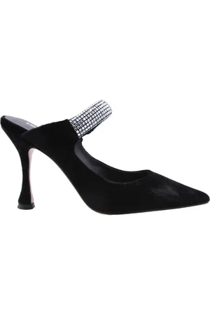 Lola Cruz Buty, Kobieta, Czarny, 37 EU, Skóra, Stylowe klapki na obcasie Garret