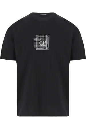 C.P. Company Koszulki, Mężczyzna, Czarny, S, Bawełna, T-Shirt