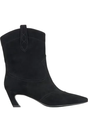 Estro Buty, Kobieta, Czarny, 39 EU, Czarne Kowbojki Welurowe