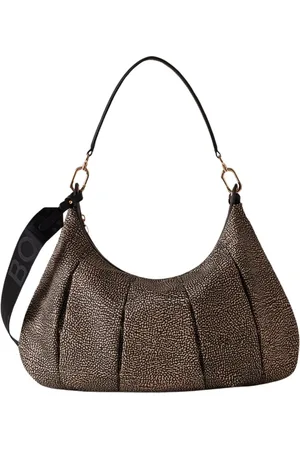 Borbonese Torebki, Kobieta, Czarny, ONE SIZE, Skóra, Torebka typu hobo