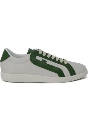 Furla Buty, Kobieta, Zielony, 40 EU, Skóra, Zielone sznurowane sneakersy