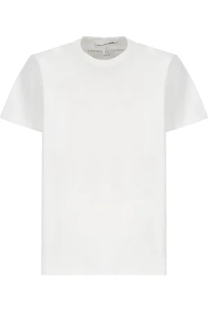Comme des Garçons Koszulki, Mężczyzna, Biały, L, Bawełna, T-shirt z okrągłym dekoltem