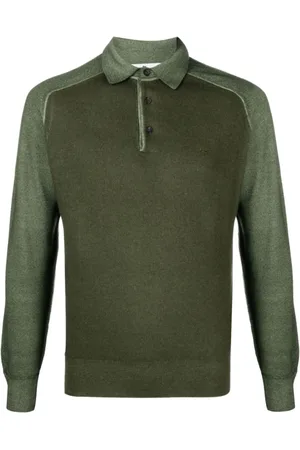 Etro Koszulki, Mężczyzna, Zielony, XL, Wełna, Polo Shirt