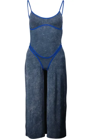 Diesel Kombinezony, Kobieta, Niebieski, M, Sukienka Body D-Wow