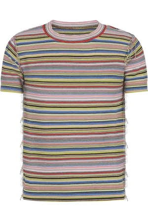Maison Margiela Koszulki, Mężczyzna, Wielobarwność, L, Bawełna, T-shirt z okrągłym dekoltem