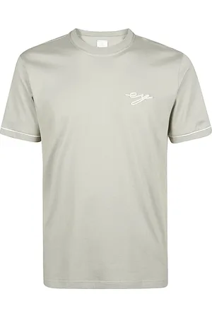 ELEVENTY Koszulki, Mężczyzna, Zielony, XL, Bawełna, T-shirt z okrągłym dekoltem z bawełny dżersejowej