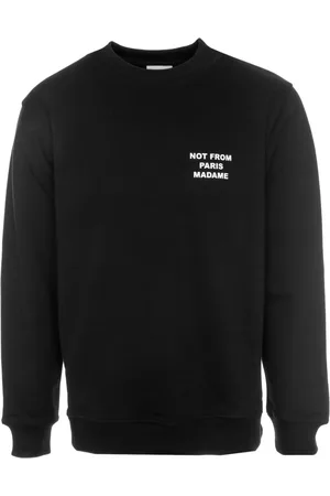 Drôle de Monsieur Bluzy, Mężczyzna, Czarny, M, Bawełna, Bluza z nadrukiem Statement