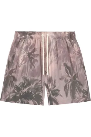 Palm Angels Stroje kąpielowe, Mężczyzna, Beżowy, L, Degr Rosa Swimboxer Czarny