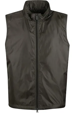 Aspesi Kurtki, Mężczyzna, Zielony, M, Nylon, Niebieski Nylonowy Gilet z zamkiem