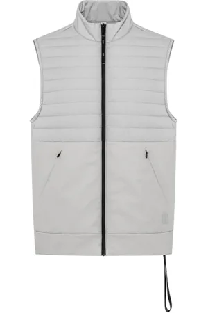 Duno Kurtki, Mężczyzna, Szary, L, Padded Zipper Vest Camo Style