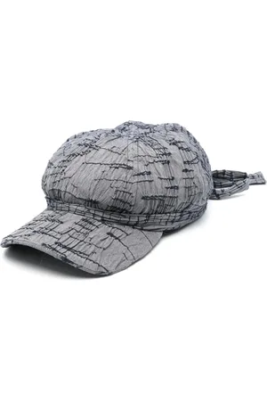 HENRIK VIBSKOV Akcesoria, unisex, Szary, ONE SIZE, Rzeźbiona Szara Czapka