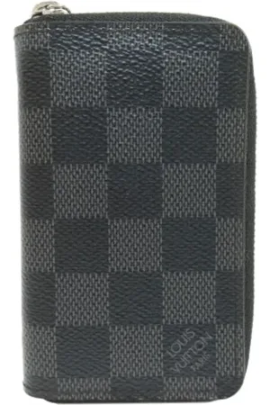 LOUIS VUITTON Pre-owned, Mężczyzna, Szary, ONE SIZE, Pre-owned portfele płócienne