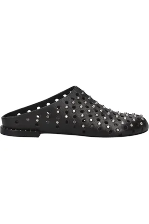 Premiata Buty, Kobieta, Czarny, 38 EU, Saboty z ozdobnymi nitami