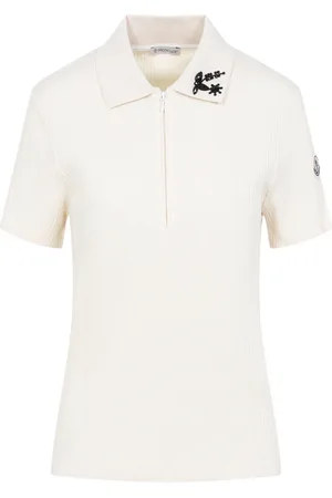 Moncler Koszulki, Kobieta, Beżowy, M, Nude & Neutrals T-shirt Stylowy Casual